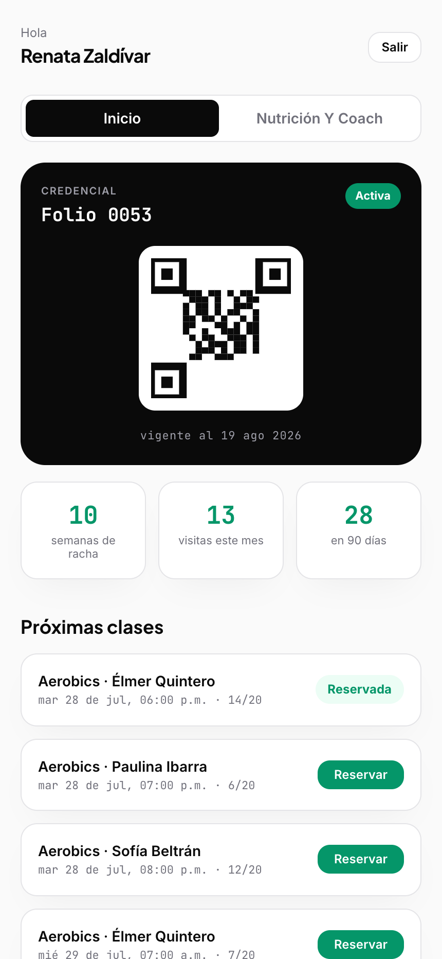 El socio tiene su gimnasio en el bolsillo